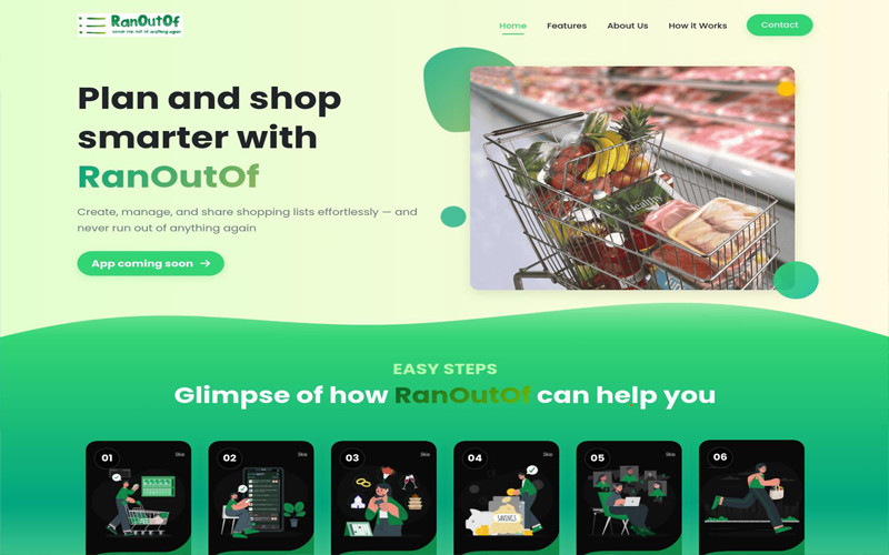 RanOutOf App Website